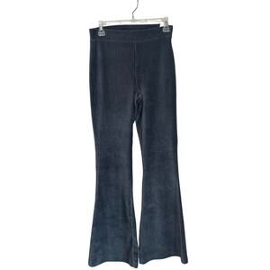 Aerie Ribbed Flare Pants NWT Size Small Gray Soft Stretchy Lounge Yoga Knit